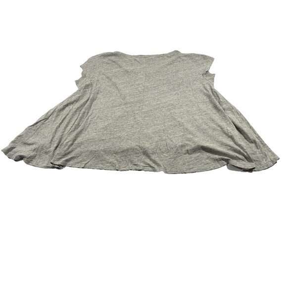 ALLSAINTS Womens Gray Basso Tee Cotton Cap Sleeve Flowing Flare T-shirt Top Sz 6 - Picture 6 of 8